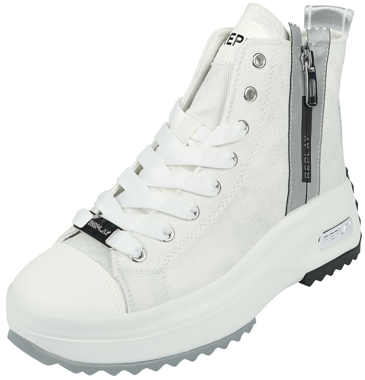 Replay Footwear AQUA 2 ZIP Sneaker high weiß in EU36 von Replay Footwear
