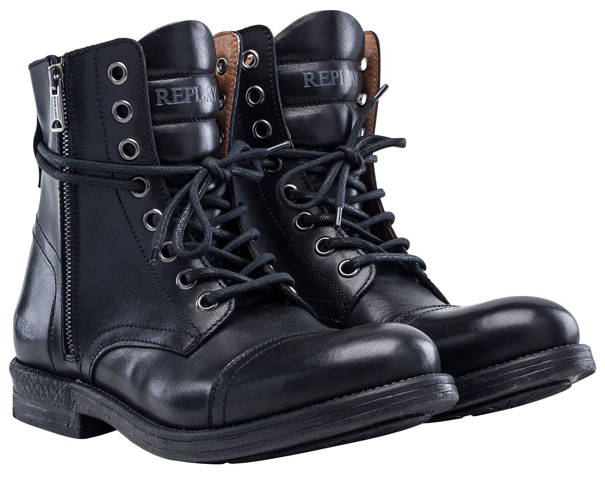 Replay Footwear Black Boots Boot schwarz in EU46 von Replay Footwear