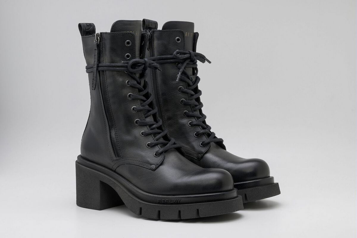Replay Footwear Boot - Avryl Zipper - EU36 bis EU41 - für Damen - Größe EU39 - schwarz von Replay Footwear
