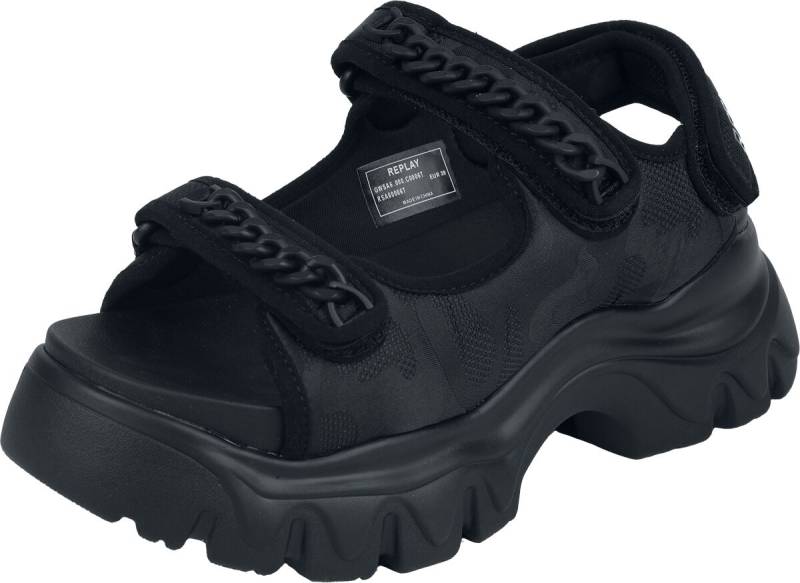 Replay Footwear JUYCE CHAIN Sandale schwarz in EU39 von Replay Footwear