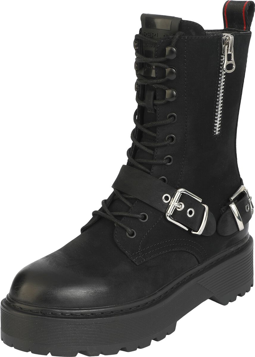 Replay Footwear Luisa Rock Boot schwarz in EU39 von Replay Footwear