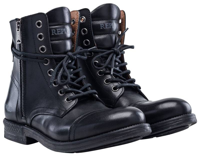 Replay Footwear - Rockabilly Boot - Phim - EU41 bis EU46 - für Männer - Größe EU44 - schwarz Replay Footwear - Rockabilly Boot - Phim - EU41 bis EU46 - für Männer - Größe EU44 - schwarz von Replay Footwear