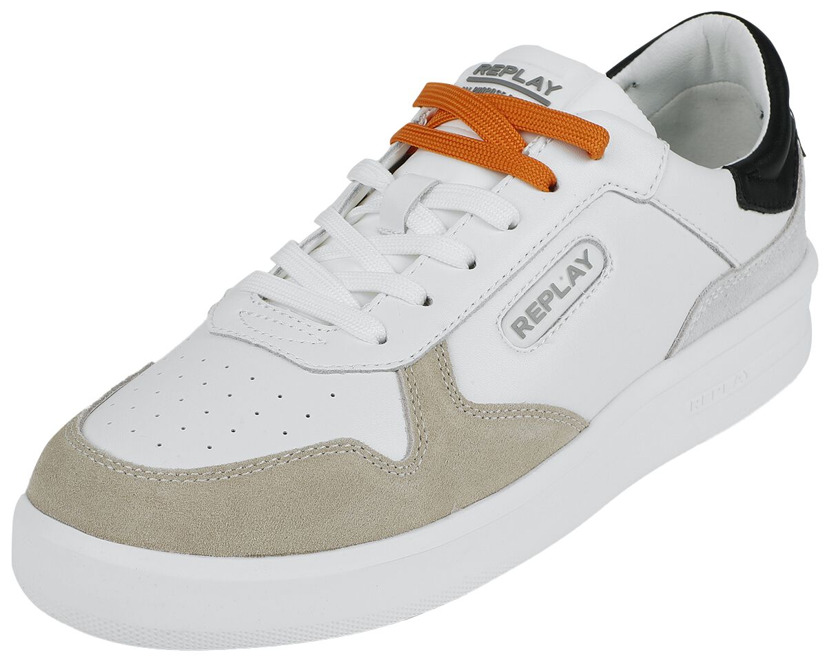 Replay Footwear Sneaker - UNIVERISTY M COURT MX - EU41 bis EU46 - für Männer - Größe EU41 - weiß von Replay Footwear