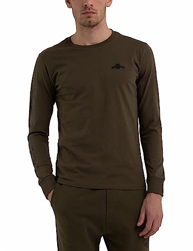 Replay Herren Langarmshirt aus Baumwolle, Army Green 238 (Grün), L von Replay