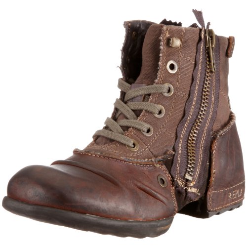 REPLAY Clutch GMU01C0003L Herren Stiefel, EU 45 braun (0018 dk BRN) von Replay