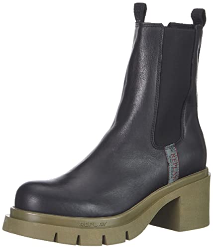 Replay Damen Avryl Dual Chelsea-Stiefel, 003black, 39 EU von Replay