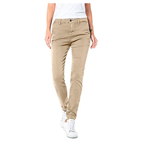 Replay Damen Bettie Jeans, 803 Light Taupe, 25W / 30L von Replay