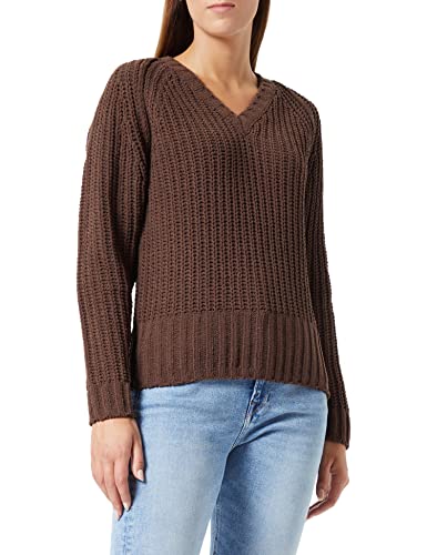 REPLAY Damen DK7074 Pullover, 528 Chocolate, S von Replay