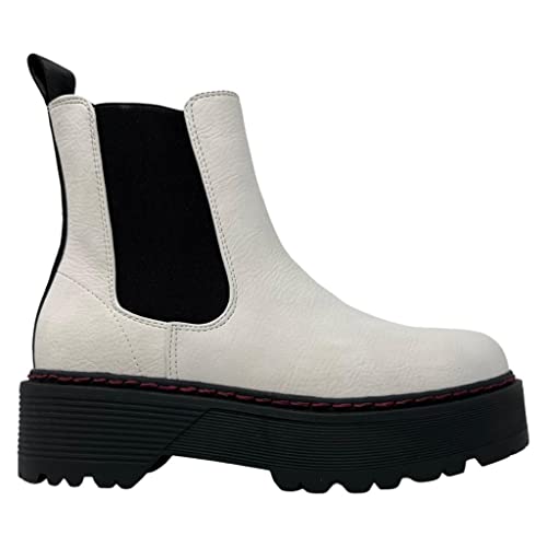 REPLAY Damen DOC Beatles Chelsea-Stiefel, 061WHITE, 38 EU von Replay