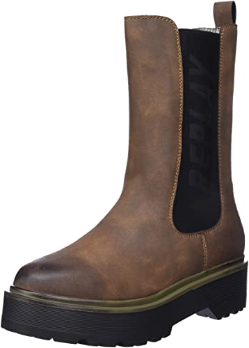 REPLAY Damen DOC Chelsea-Stiefel, 012BROWN, 39 EU von REPLAY