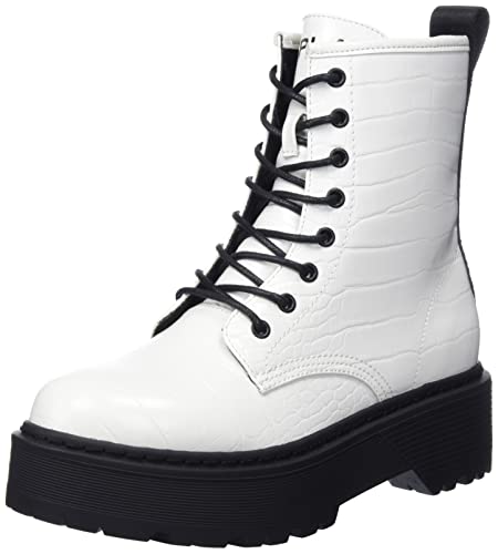 REPLAY Damen DOC Jungle Halblange Stiefel, 061WHITE, 39 EU von Replay