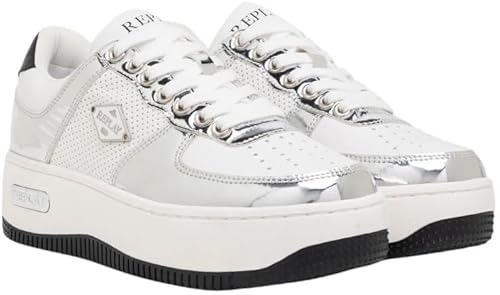 REPLAY Damen Epic HIGH TOTAL 2 Sneaker, 3460 White Mirror, 40 EU von REPLAY