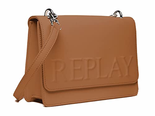 REPLAY Damen FW3000 Handtasche, 060 Brick Brown von Replay