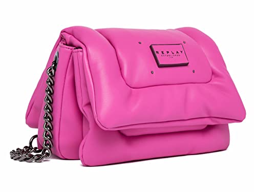 REPLAY Damen FW3336 Schultertasche, 320 Cyclamen Fucsia von Replay