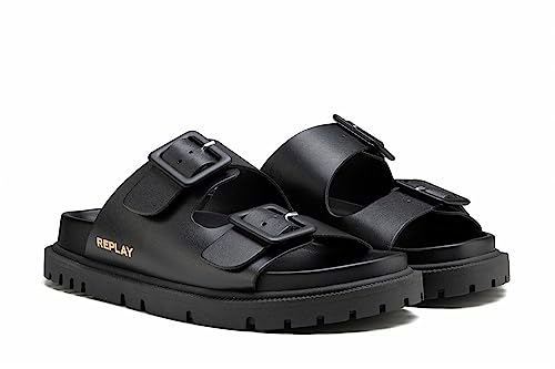 REPLAY Damen HOLA Block Hausschuh, 003 Black, 41 EU REPLAY Damen HOLA Block Hausschuh, 003 Black, 41 EU von Replay