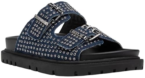 REPLAY Damen JADE STUDS Sandale, 247 DK DENIM, 38 EU von Replay