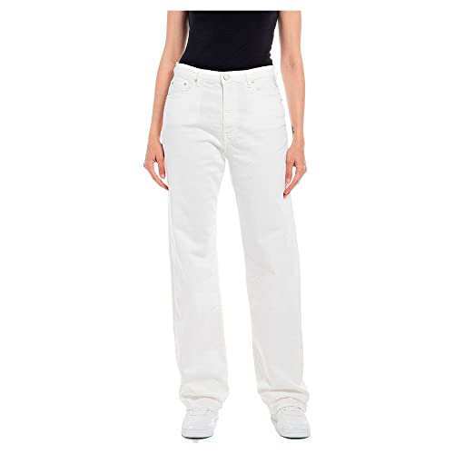 REPLAY Damen LAELJ Jeans, 707 Creme, 2730 von Replay