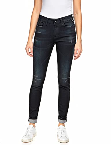 REPLAY Damen Luzien Broken Edge Jeans, 007 Dark Blue, 3132 REPLAY Damen Luzien Broken Edge Jeans, 007 Dark Blue, 3132 von Replay
