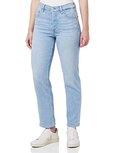 REPLAY Damen MAIJKE Straight Jeans, 010 Blu, 29W / 28L von Replay
