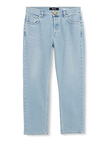 REPLAY Damen MAIJKE Straight Jeans, 011 SUPER Light Blue, 2330 von Replay