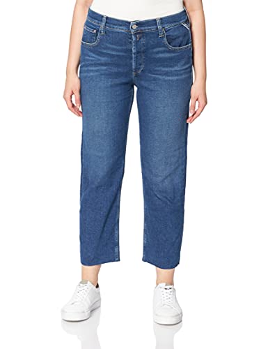 REPLAY Damen Maijke Jeans, 009 MEDIUM Blue, 27 von Replay