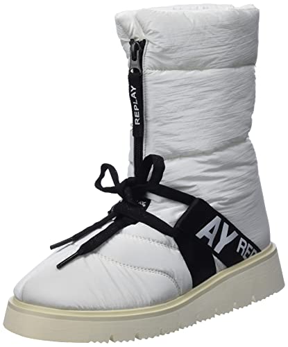 Replay Damen Melrose Zip Mode-Stiefel, 061white, 39 EU von Replay