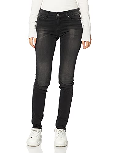 REPLAY Damen New Luz Jeans, Grau (097 Dark Grey), 23W / 30L von Replay