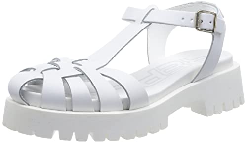 REPLAY Damen Palma Close Flache Sandale, 061 White, 39 EU von Replay