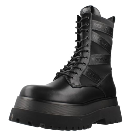 REPLAY Damen Stiefel mit Plateau, Schwarz (Black 003), 36 von Replay