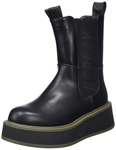 REPLAY Damen Sunny Chelsea-Stiefel, 003BLACK, 41 EU von Replay