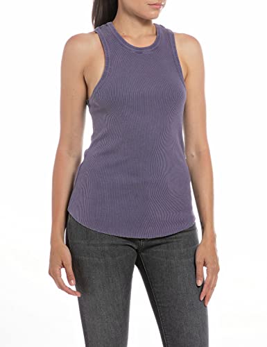 REPLAY Damen W3003 Trägershirt/Cami Shirt, 162 Purple, XXS von Replay