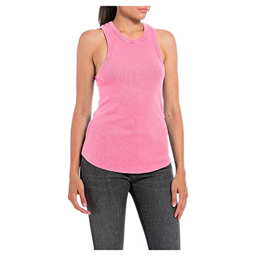 REPLAY Damen W3003 Trägershirt/Cami Shirt, 307 Candy PINK, XS von Replay