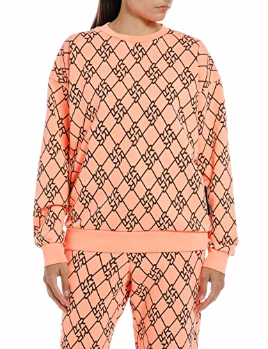 REPLAY Damen W3638E Sweatshirt, 010 ORANGE, S von Replay