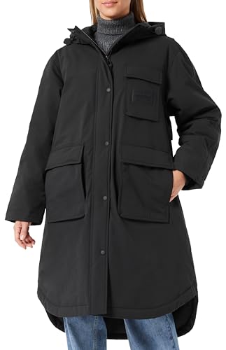 Replay Damen Mantel Regenjacke, Black 098 (Schwarz), S von Replay