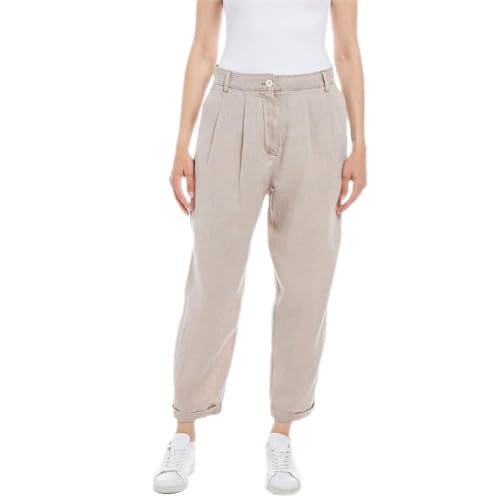 REPLAY Damen W8065 Hose, 893 Sand, 24 von Replay