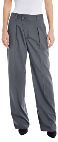 REPLAY Damen W8083 Hose, 493 Iron Gray, 33W von Replay