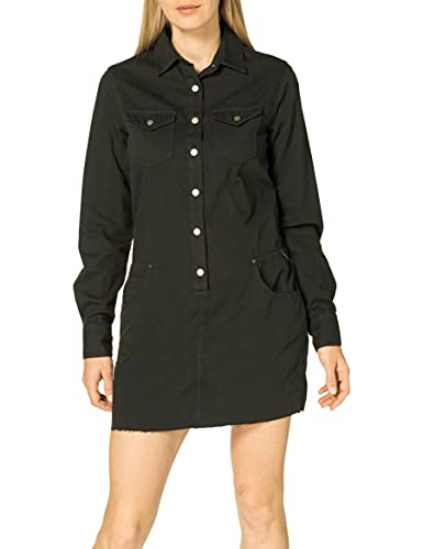 REPLAY Damen W9644 Kleid, 998 Black Board, XXS REPLAY Damen W9644 Kleid, 998 Black Board, XXS von Replay