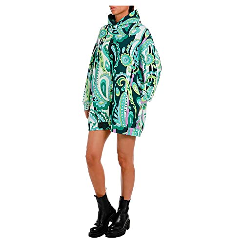 REPLAY Damen W9798C Kleid, 010 Multicolor, S von Replay