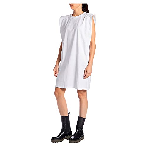 REPLAY Damen W9799 Lässiges Kleid, 001 White, XXS von Replay