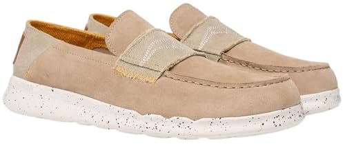 REPLAY Herren Alcyon A Slip Mokassin, 002 BEIGE, 45 EU von REPLAY
