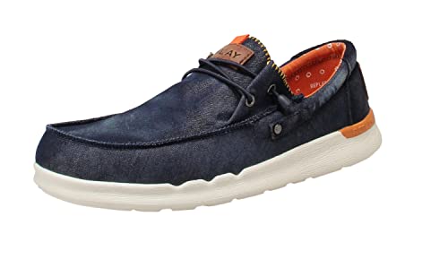 REPLAY Herren Alcyon Denim Mokassin, 040 Navy, 41 EU von Replay