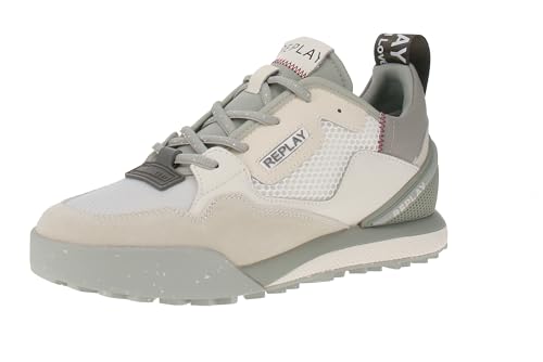 REPLAY Herren Field 2.0 Ward Sneaker, 061 White, 46 EU von Replay