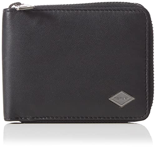 REPLAY Herren FM5240.001.A3063 Reisezubehör-Brieftasche, 098 Black von Replay