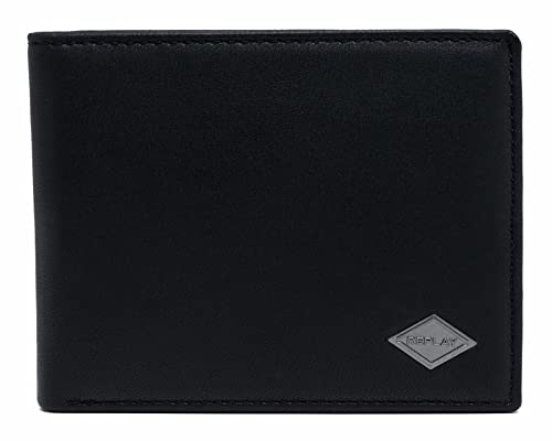 REPLAY Herren FM5241.001.A3063 Reisezubehör-Brieftasche, 098 Black von Replay