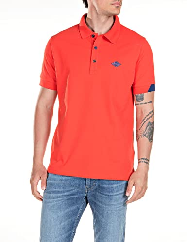 REPLAY Herren M3540 .000.20623 Polohemd, 814 RED, M von Replay