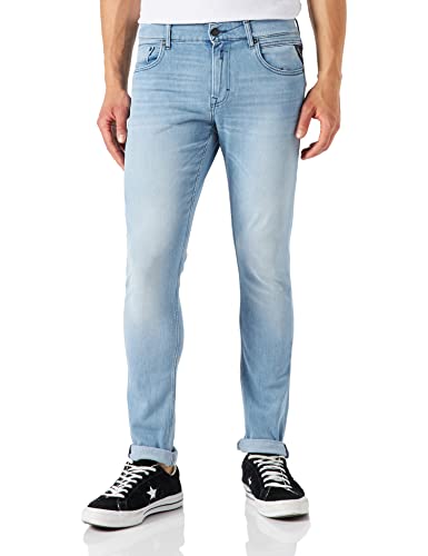 REPLAY Herren MickyM Jeans, 10 Light Blue, 40W / 36L von Replay