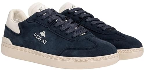 REPLAY Herren Pyper Suede Sneaker, 040 Navy, 40 EU von Replay