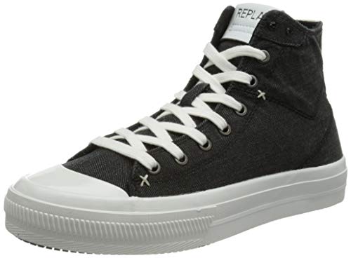 REPLAY Herren SNAP-Rebel DUST Sneaker, 003 Black, 42 EU von Replay