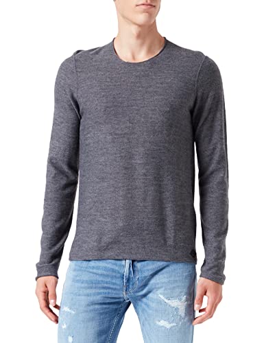 REPLAY Herren UK3063.000.G22230 Pullover, M10 Dark Grey Melange, XL von Replay