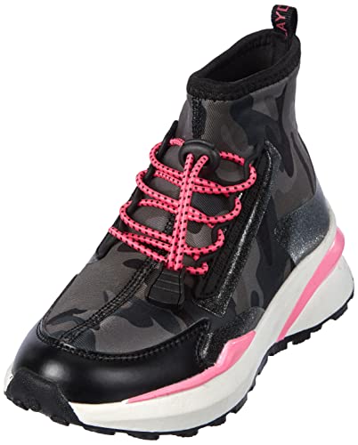 REPLAY Jungen Mädchen Athena JR Sneaker, 3120CAMO Fluo Fuxia, 30 EU von Replay